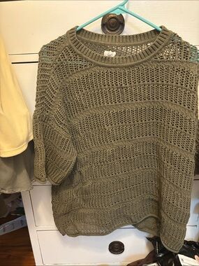 Olive Green Knit Sweater from aerie